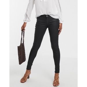 Mango | Jeans | Mango Midrise Belle Coated Black Skinny Jeans | Poshmark